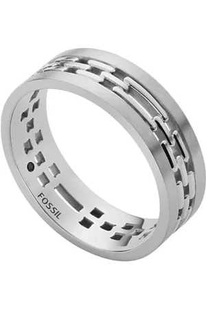 Fossil Bague Pour Homme, Largeur : 20mm Bague En Acier Inoxydable, JF04212040