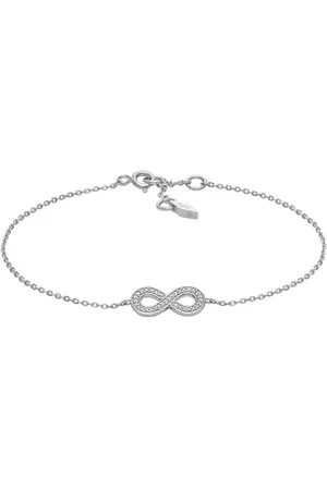 Fossil Bracelet chaîne Infinity en argent 925, pour femme, JFS00633040