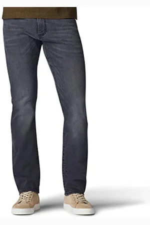 Lee Modern Series Extreme Motion Slim Straight Leg Jean, Plomb Gris, 33W x 32L Homme