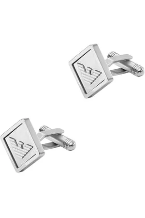 Emporio Armani Boutons de manchette en acier inoxydable, pour homme, EGS3072040