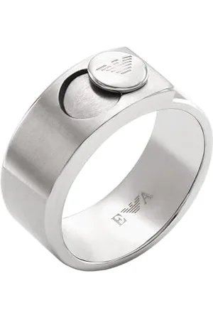 Emporio Armani Bague en acier inoxydable, pour homme, EGS3090040