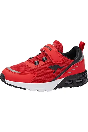 KangaROOS KX-Arg EV Baskets unisexes, rouge fiery/noir jet, taille 38 EU, , 38 EU