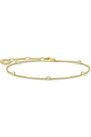 Thomas Sabo Bracelet en argent sterling 925 avec pierres blanches 16-19 cm