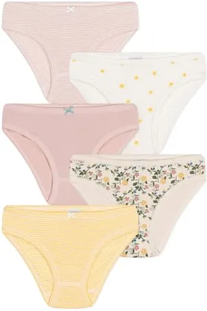 Petit Bateau A0A3K Culottes, , 3 Ans (Lot de 5) Fille
