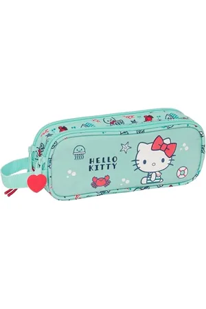 Safta Hello Kitty Sea Lovers Trousse Double pour Enfant, idéale pour Les Enfants d