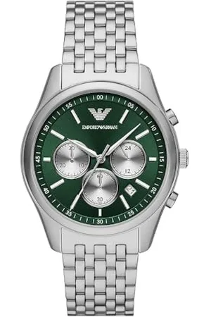 Emporio Armani Montre chronographe, en acier inoxydable, pour homme, AR11581