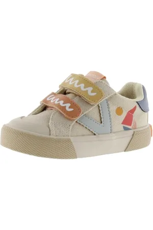 victoria Basket Basse Tribu Toile IMPRIMÉ Multicolore & Scratchs 29