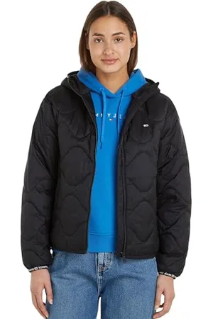 Tommy Hilfiger TJW Quilted Tape Hood Puffer EXT DW0DW17242 Vestes rembourrées, , XL Femme