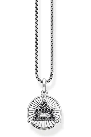 Thomas Sabo Elements of Nature KE2149-643-11-L50V Chaîne pour homme en argent sterling 925 Longueur 50 cm, 50 cm, Argent sterling, Zircone cubique