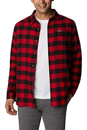 Columbia Cornell Woods Chemise à Manches Longues en Flanelle Bouton Bas, , L Homme