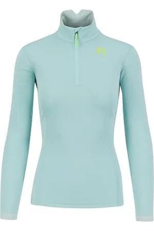 Karpos 2500710-025 PIZZOCCO W Half Zip Sweatshirt Femme Aqua Sky Taille L