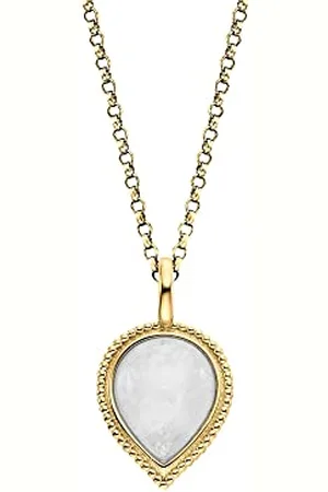 Engelsrufer Collier Femme Argent 925 Pierre de Lune 32020119, 42 cm, Argent sterling, Zircone cubique