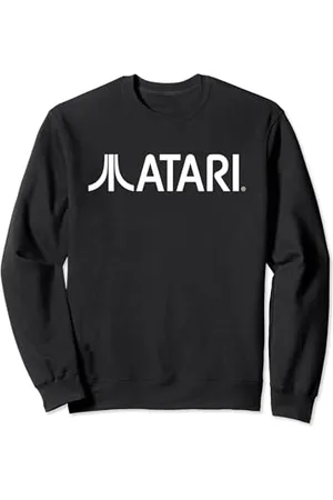 Atari Vintage Games White Logo Classic Gaming Fun Style Sweatshirt