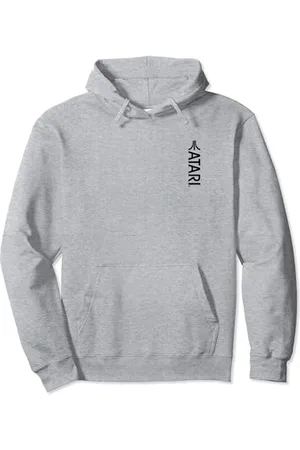 Atari Vintage Gaming Logo Black Retro Arcade Fun Graphic Sweat à Capuche