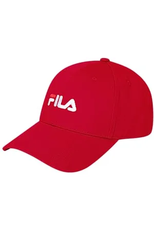 Fila Brasov 6 Panneaux avec Logo linéaire – Strap Back Casquette de Baseball, True Red, Taille Unique Mixte