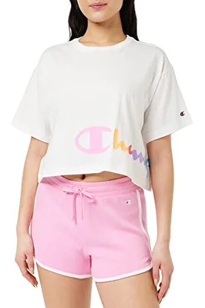 Champion Legacy American Classics Logo Crop Oversized S/S T-Shirt, , Small Femme