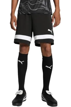 PUMA IndividualRISE Shorts, Short tricoté Unisexe, Black- White, 658998