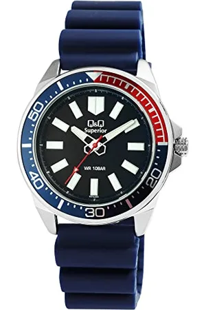 Citizen Q&Q Hommes Analogique-Numérique Automatique Montre avec Bracelet en Silicone S7230568