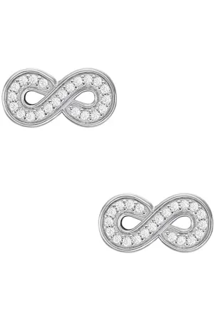 Fossil Clous d’oreilles Infinity en argent 925, pour femme, JFS00634040