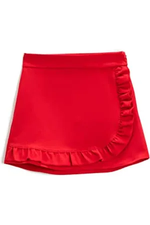 Koton Mini Skirt Ruffled Envelop Zipper Closure Jupe, , 4-5 Ans Les Filles
