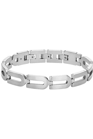 Fossil Bracelet chaîne Heritage D-Link en acier inoxydable, pour homme, JF04692040