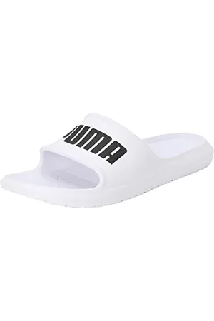 PUMA Unisex Divecat V2 Lite Tongs, White Black, 49.5 EU