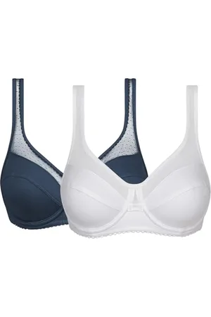 Dim Soutien-Gorge Femme Avec Armatures Generous Coton Bio Confortable x2, , 100D