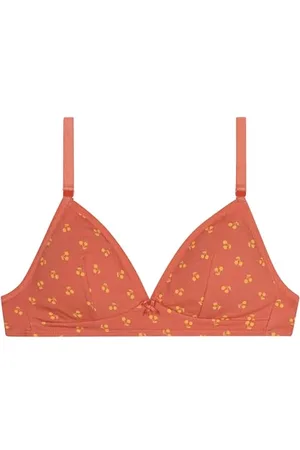 Dim Soutien-Gorge Fille Sans Armatures Mousses Amovibles Les Pockets Coton x1, Marron/Orange, 70A