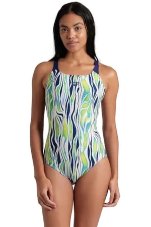 Arena Maillot de Bain Performance Zebra Stripes Swim Pro Back pour Femmes