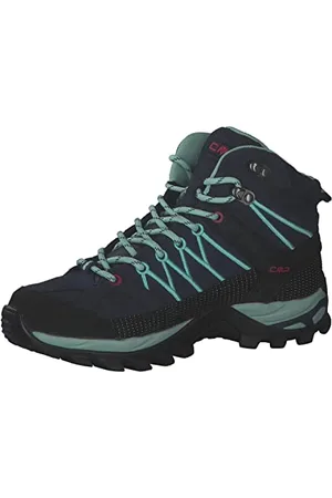 CMP Femme Rigel Mid WMN Trekking Shoes WP Chaussures de randonnée, Bleu-Turquoise (Blue-Acqua), 39 EU