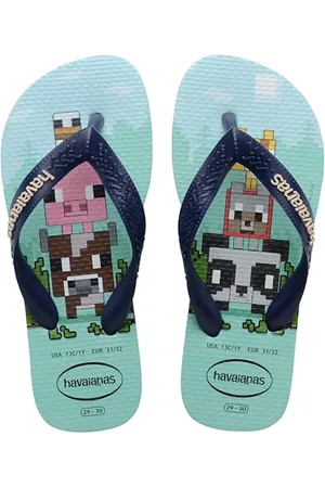 Havaianas Homme Minecraft (Mini Me) Tongues, Bleu Lavande, 43 EU