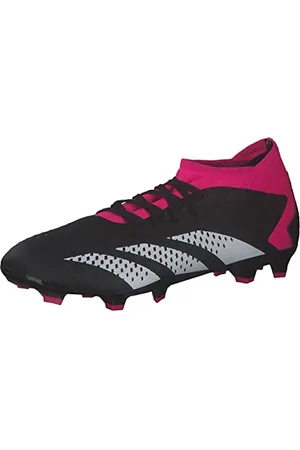 adidas Mixte Predator Accuracy.3 Firm Ground Boots Chaussures de Football, Core Black/Cloud White/Shock Pink, 44 EU