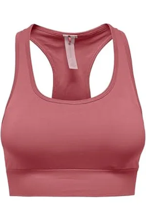 ONLY Onpdaisy-2 Seam Sports Bra Noos Soutien-Gorge, Rouge minéral, M Femme