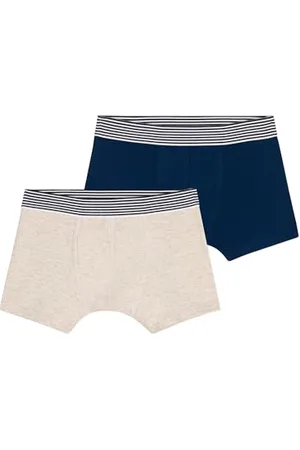 Petit Bateau A0A7Z Caleçon Boxeur, , 4 Ans (Lot de 2) Garçon