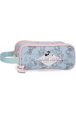 Disney Joumma Bags Minnie American Darling Trousses, bandoulières, et Rose, Organiser et Transporter des Crayons et des stylos, Plusieurs Compartiments., , Trousse Triple