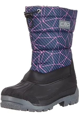 CMP Kids SNEEWY Snowboots Chaussures de Marche, Bleu foncé-Fuchsia (B.Blue-Fucsia), 31 EU