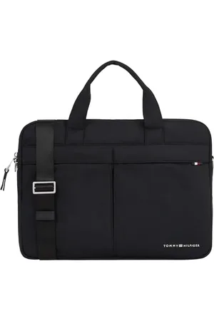 Tommy Hilfiger Sacoche pour Ordinateur Homme Signature Computer Bag Déperlante, , Taille Unique