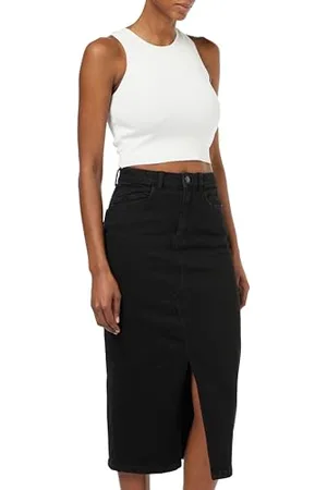 Noisy May Nmkath Nw Slit Midi Jupe Vi478bl Noos, , M Femme