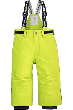 Killtec Enfant Pantalon de Ski/Fonctionnel avec Bretelles et Jupe Pare-Neige FISW 33 MNS Ski PNTS, Lime, 122/128, 42255-000