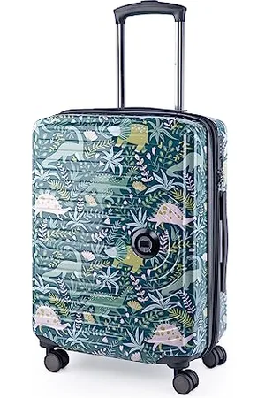 Hauptstadtkoffer Mitte - Bagage à Main 55X40X23, TSA, 4 Roulettes, Valise de Voyage, Valise Rigide, Valise à Roulettes, Valise Bagage à Main, Valise Bagage Cabine, Dino Fleuri