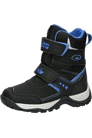 LICO Asker V Botte de Neige, Noir/Bleu, 30 EU