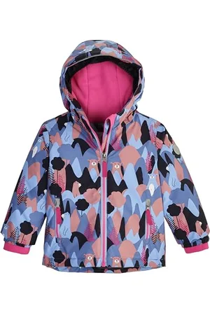 Killtec Enfant Veste de ski/veste fonctionnelle avec capuche et jupe pare-neige FISW 29 MNS SKI JCKT, hellblau, 86/92, 42138-000