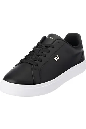 Tommy Hilfiger Femme Essential Court Sneaker FW0FW07686 Baskets à Semelle Cupsole, Noir (Black), 37 EU