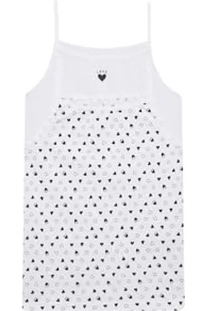 DeFacto B8605A8 Gilets en Coton pour Filles Adolescents - Vêtements pour Adolescents Top pour Filles, White