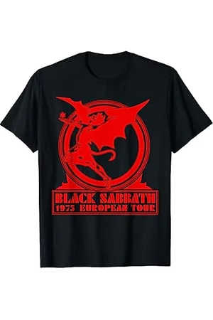 Black Sabbath Tour européen officiel de 1975 T-Shirt
