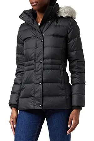 Tommy Hilfiger Doudoune en Duvet Femme Tyra Down Jkt with Fur Duvet de Canard, , XS