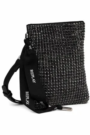 Replay – sac à bandoulière pour femmes, avec pierres scintillantes, noir 098 (noir), taille unique