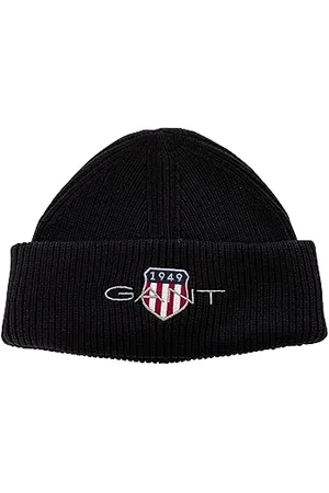 GANT Archive Shield Cotton Beanie Bonnet, , Taille Unique Mixte