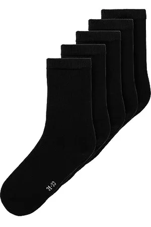 NAME IT Nknsock 5P Solid Noos Chaussettes, , 31-33 Mixte