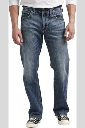 Silver Jeans Co. Gordie Jean Coupe Ample Jambe Droite, Vintage Moyen, 40 W/30 L Homme
